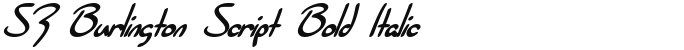 SF Burlington Script Bold Italic