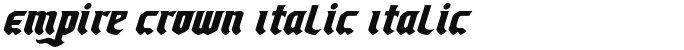 Empire Crown Italic Italic