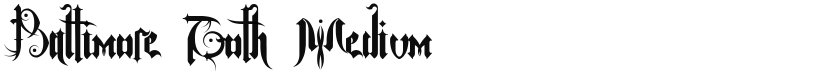 Baltimore Goth font download