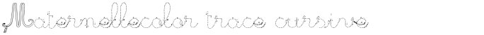 Maternellecolor trace cursive