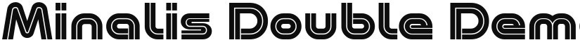 Minalis Double Demo font download