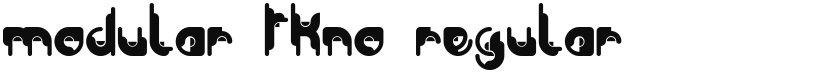 Modular Tkno font download