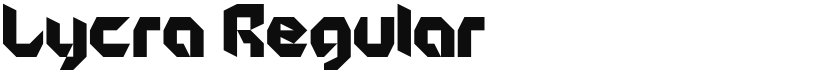 Lycra font download