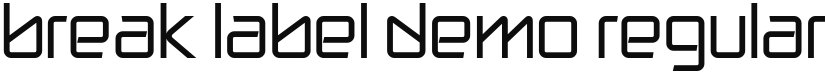 break label DEMO font download