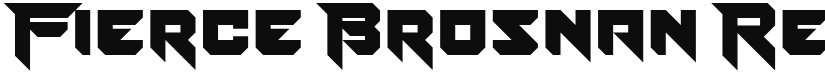 Fierce Brosnan font download
