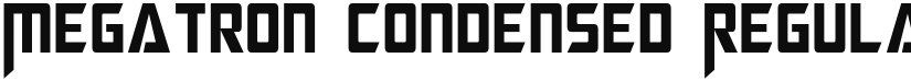 Megatron Condensed font download