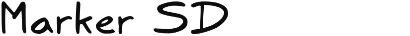 Marker SD font download