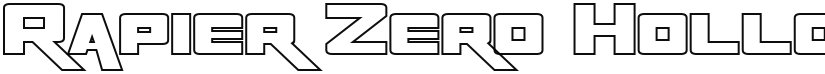 Rapier Zero Hollow font download