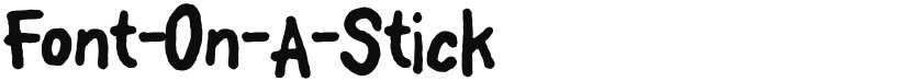 Font On A Stick font download