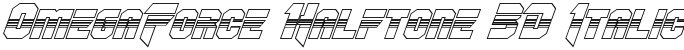 OmegaForce Halftone 3D Italic Italic
