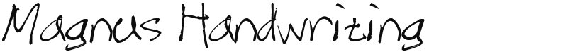Magnus Handwriting font download
