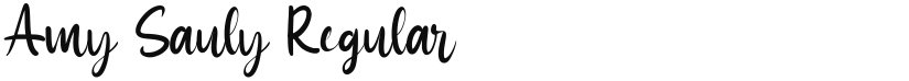 Amy Sauly font download