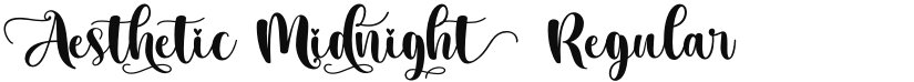 Aesthetic Midnight font download