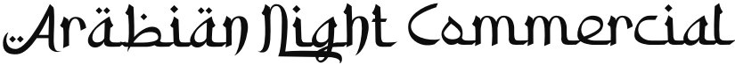 Arabian Night font download