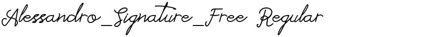 Alessandro_Signature_Free font download