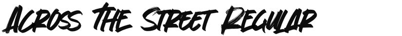 Across The Street font download