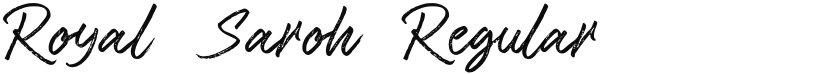 Royal Saroh font download