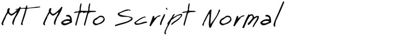 MT Matto Script font download