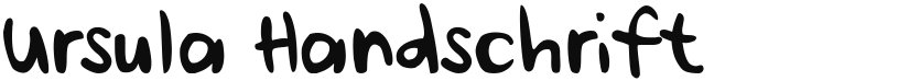 Ursula Handschrift font download