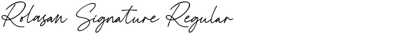 Rolasan Signature font download