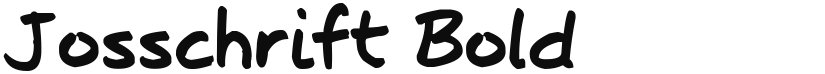 Josschrift Bold font download