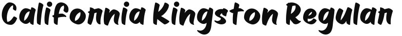 California Kingston font download