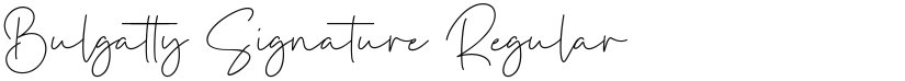Bulgatty Signature font download