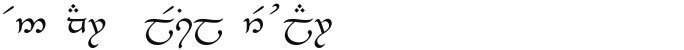 Tengwar-Elesil Regular