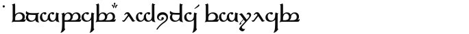 Tengwar Elfica Regular