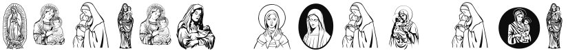 Virgin Mary font download