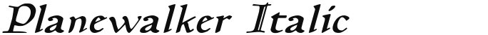 Planewalker Italic