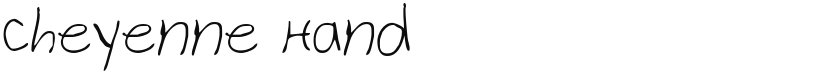 Cheyenne Hand font download