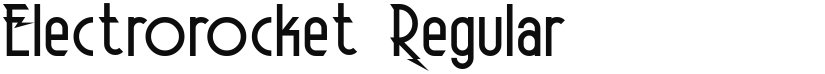 Electrorocket font download