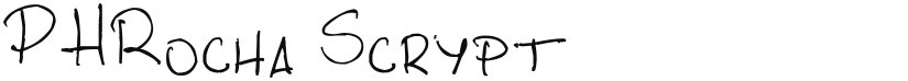 PHRocha Scrypt font download