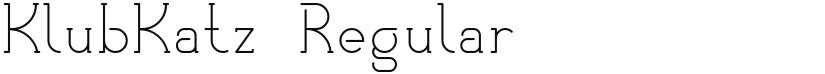 KlubKatz font download