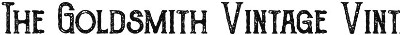The Goldsmith Vintage font download