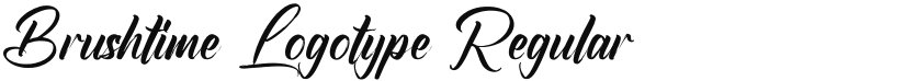 Brushtime Logotype font download
