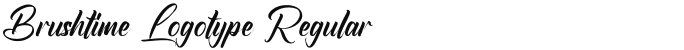 Brushtime Logotype Regular