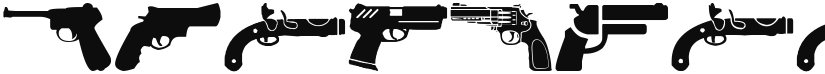 Pistolas font download