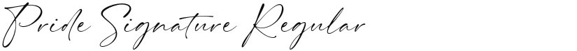 Pride Signature font download