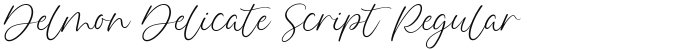 Delmon Delicate Script Regular