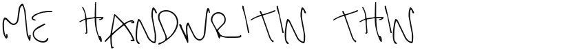 Me Handwritin Thin font download