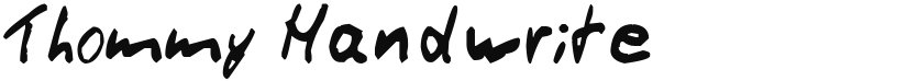 Thommy Handwrite font download