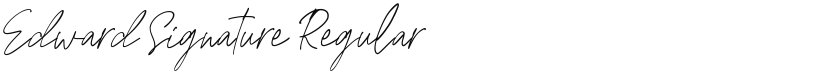Edward Signature font download
