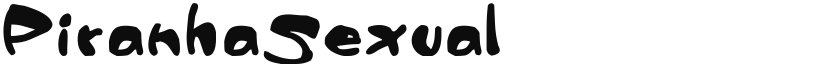 Piranha Sexual font download
