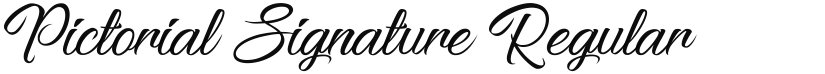 Pictorial Signature font download
