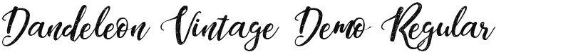 Dandeleon Vintage Demo font download