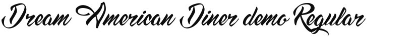 Dream American Diner demo font download