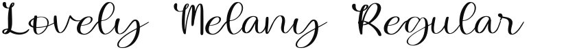 Lovely Melany font download