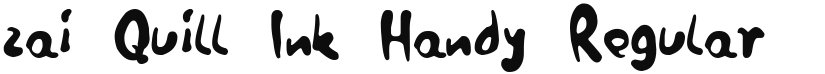 zai Quill Ink Handy font download